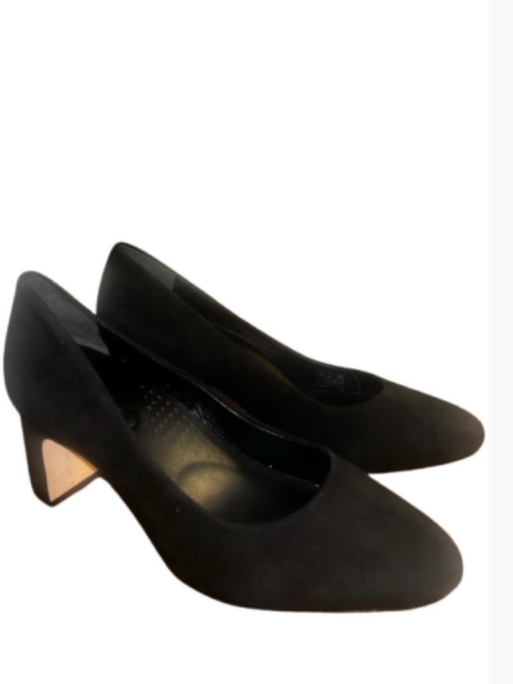 Antonio Melani Women's Black Suede Block Heel Pumps